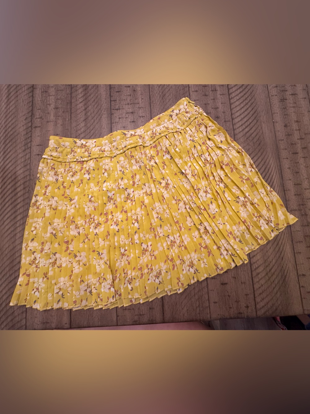 AMERICAN EAGLE OUTFITTERS Y2K Floral Pleated Mini Skirt